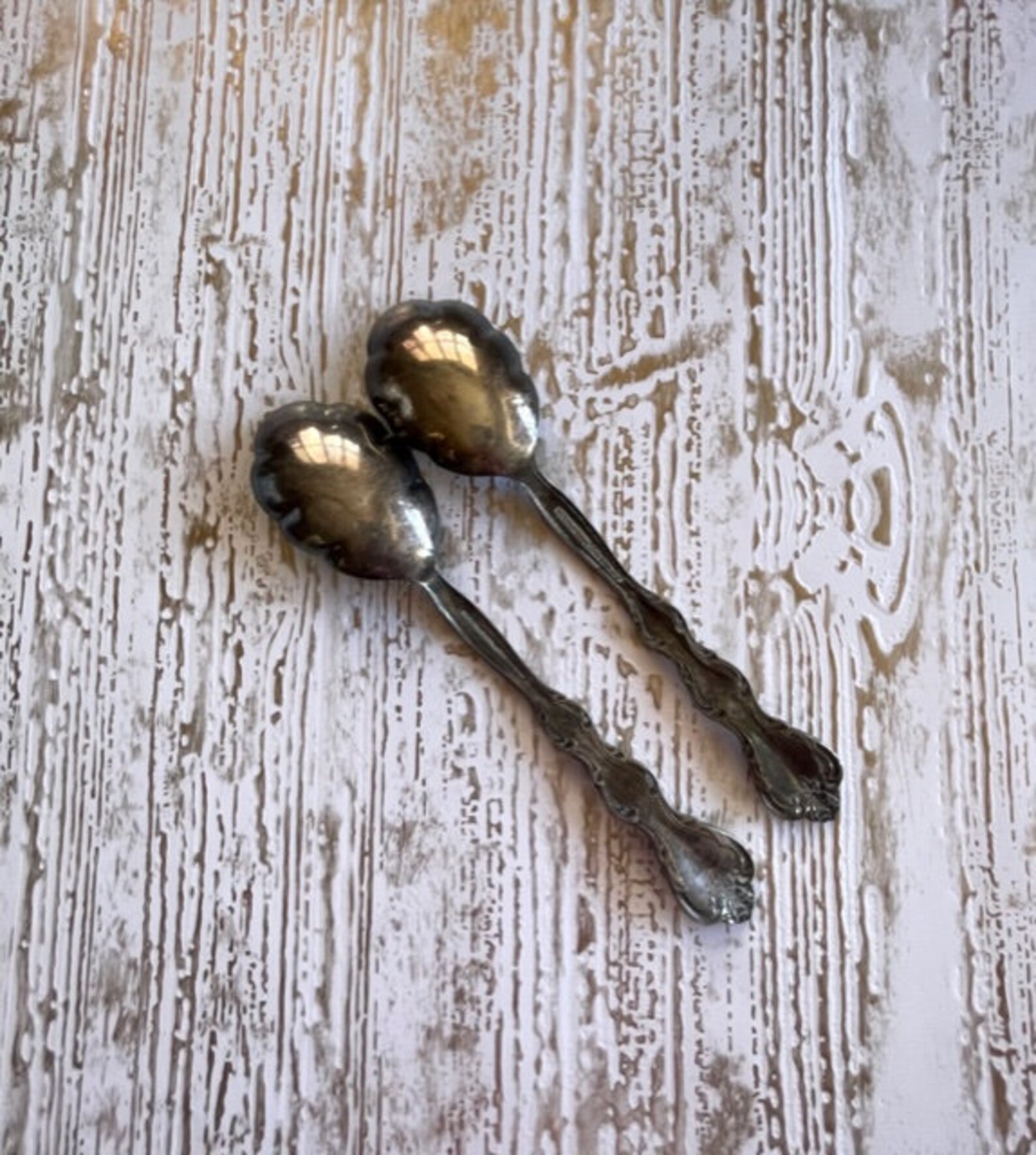 Antique Silver Plate Jelly Spoons 2 Antique Small Condiment Etsy