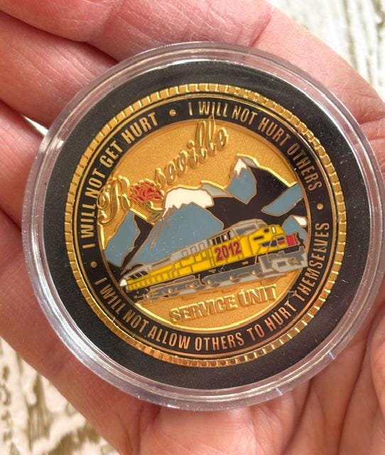Vintage UPRR 2012 Challenge Coin - Union Pacific Railroad Memorabilia -  Railroad Collectable