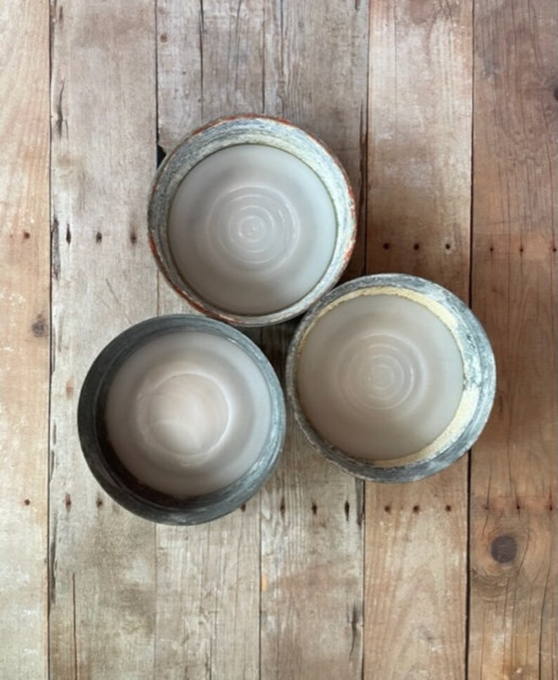 Vintage Zinc Mason Jar Lids 3 Vintage Zinc Ball Jar Lids Etsy