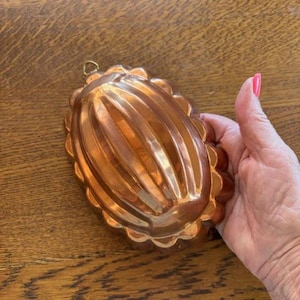 Vintage Copper Jello Mold - Antique French Copper Mold - Antique Farmhouse Kitchen Decor