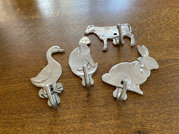 Pewter wall hooks sale