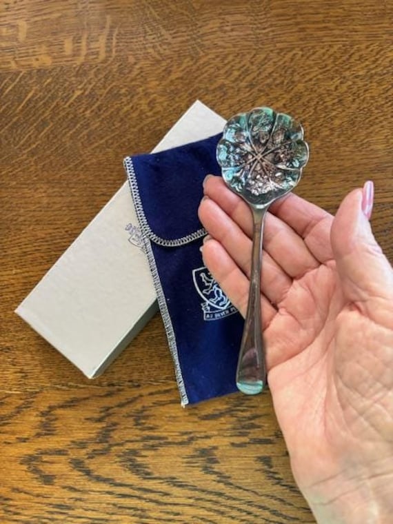Antique Silver Berry Spoon - Antique Bon Bon/Nut Spoon - Collectable Silver
