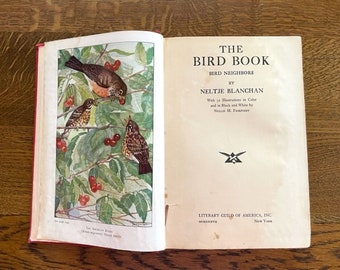 Antique Bird Book - 1932 "The Bird Book Bird Neighbors" - Antique Book Collector