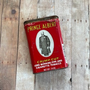 Vintage Tobacco Pocket Tin - 50&#39;s Prince Albert Tobacco Tin - Vintage Tobacco Tin