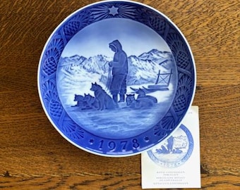 Royal Copenhagen Collectors Plate - 1978 "Greenland Scenery" Christmas Plate - Royal Copenhagen Porcelain Plate, Lot 16