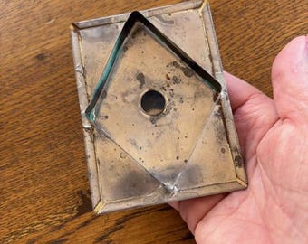 Antique Cookie Cutter - Old Diamond Shape Cookie Cutter - Antique Kitchen Decor