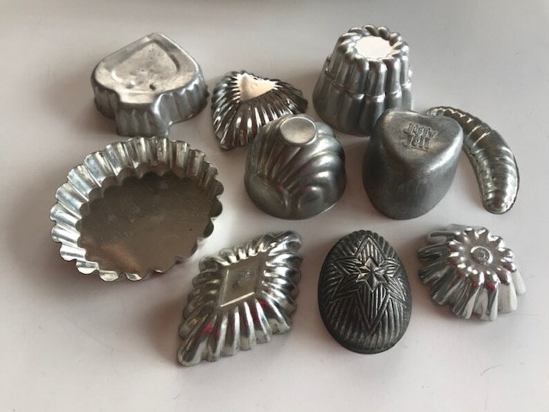 Vintage Aluminum Jello Mold Lot 10 Vintage Small Jello Mold Etsy
