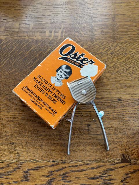 Vintage Oster Hand Clippers - Children's Hair Clippers - Vintage