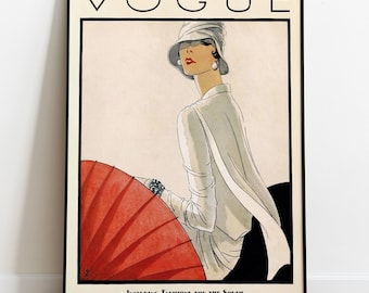 Vogue Poster, Vogue Cover Print, Vintage Vogue Magazine, Retro Magazine Cover Poster, Fashion Poster, Vogue Wall Art, Fashion Wall Decor
