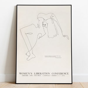 Vintage Feminist Poster, Women&#39;s Liberation, Feminist Wall Art, Retro Poster, Women&#39;s Day, Vintage Poster, Protest Poster, Feminist Gifts