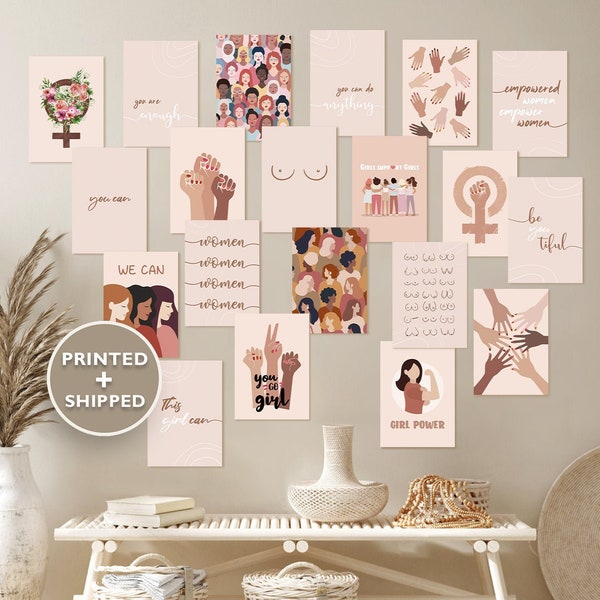 Collage Kit, Gallery Wall Set, Feministische Muurkunst, Minimalistische Gallery Wall, Feministische Kunstafdrukken, Gallery Wall Collection, Set Feministische Poster