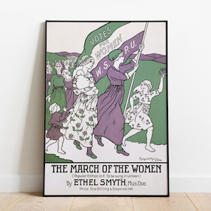 Vintage Feminist Poster, Votes for Women Poster, Feminist Print, Suffragette Poster, Vintage Poster, Feminist Gift, Retro Art Reproduction