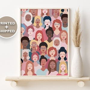 Lámina feminista, decoración de pared para habitación de niña, arte mural feminista, arte de mujeres fuertes, arte feminista, habitación de niña, regalo feminista, empoderamiento femenino