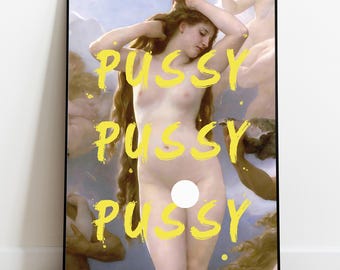 Venus Feminist Print, klassische Malerei mit provokativem Zitat, veränderter Kunstdruck, Empowered Women Poster, Girl Power Wandkunst, Selbstliebe