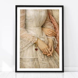 portrait of a lady on fire white dress - Art Print _complementary_midas-mens-rave-shorts