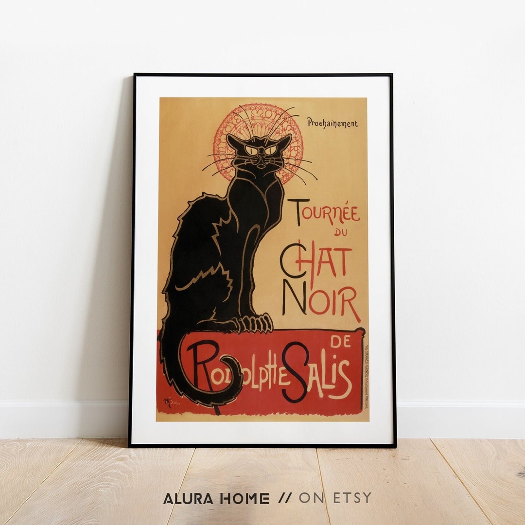 le chat noir poster art nouveau