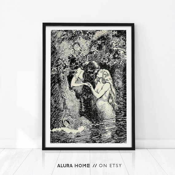 Lesbian Poster, Vintage Poster, Lesbian Art Print, WLW Art, Dark Academia Print, Lesbian Wedding Gift, Pride Art, Antique Wall Art, Queer