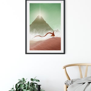 Journey Video Game, Journey Print, Video Game Poster, Journey Art, Video Game Wall Art, Trend Video Games, Games Room Decoration, Geek Gift image 2