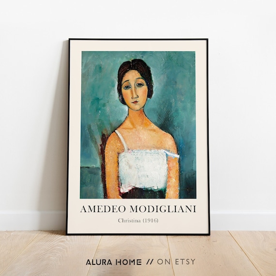 Modigliani アート作品集 Amedeo Modigliani Print, Museum Print, Modigliani Art, Vintage