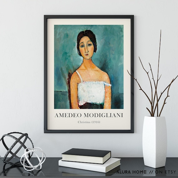 Amedeo Modigliani Print, Museum Print, Modigliani Art, Vintage