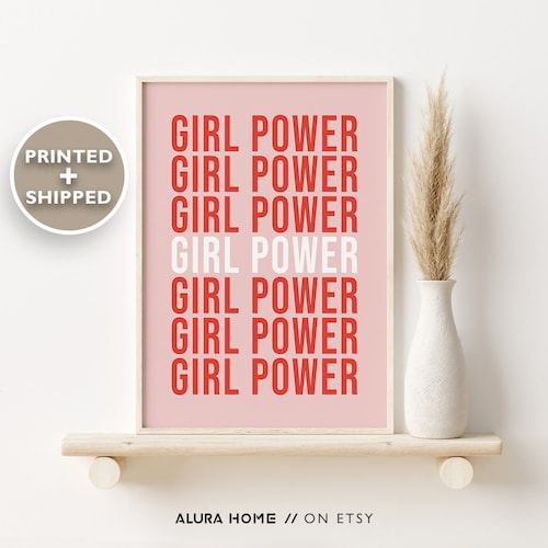 Feminist Poster Feminist Wall Art Feminist Art Print Girl Etsy