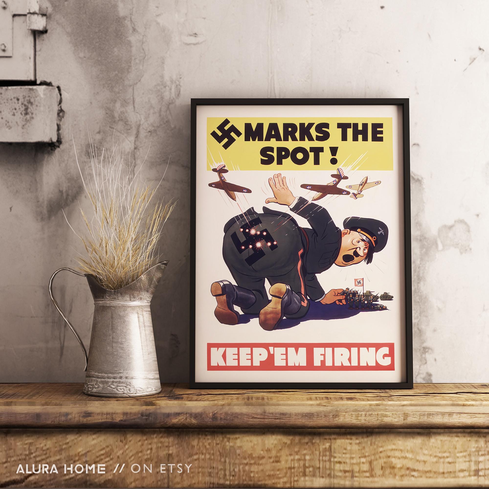 Anti Nazi Propaganda Poster Ww2