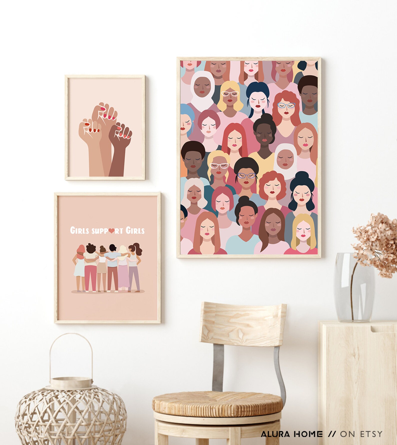 Set Feminist Prints Feminist Nursery Art Feminist Wall Art Etsy