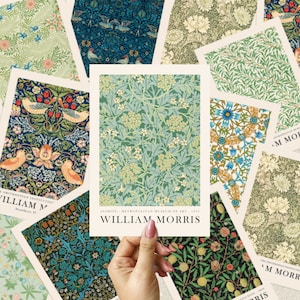 Lot de 10 estampes William Morris, Art nouveau, ensemble mural de galerie, affiches William Morris, affiche d'exposition, affiche vintage, affiche de musée