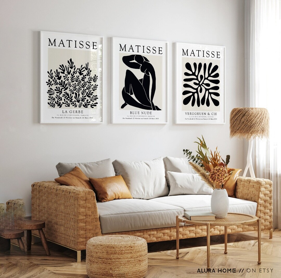 Henri Matisse Prints Set of 3, Gallery Wall Art, Museum Poster, Matisse ...