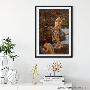 Classical Gay Painting, Gay Poster, Pride Print, Queer Art, Gay Wall Art, LGBTQ Art, Vintage Poster, Gay Gift, Fine Art Print, Gay Man Art image 4