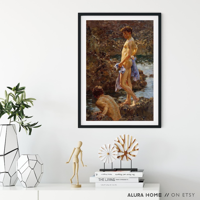 Classical Gay Painting, Gay Poster, Pride Print, Queer Art, Gay Wall Art, LGBTQ Art, Vintage Poster, Gay Gift, Fine Art Print, Gay Man Art image 4
