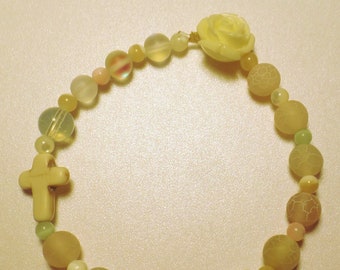 Elastic Bracelet: Easter Morning, Single Decade Rosary