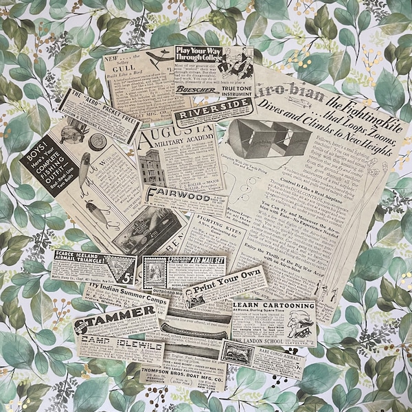 Newspaper Clippings Etsy
