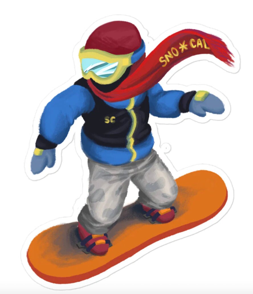 Snowboarder Emoji Digital File