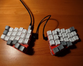 ThumbsUp! v6 4x6 Ergonomic Contoured Mechanical Keyboard w/Hot-Swap MX Sockets
