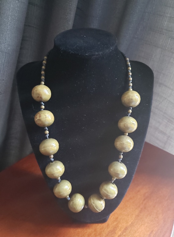 Brass Bauble Necklace