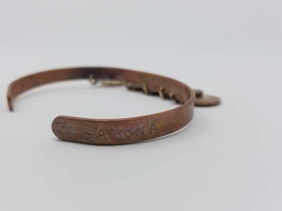 Antique Copper Penny Bangle - image 6