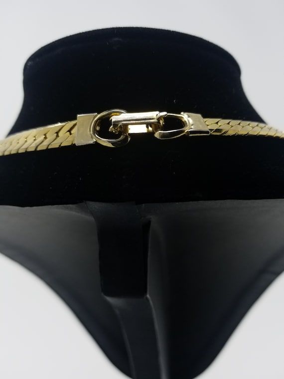 Black and Cream Gold Necklace - image 4