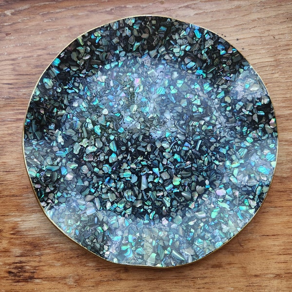 New Zealand Paua Shell Decorative Plate