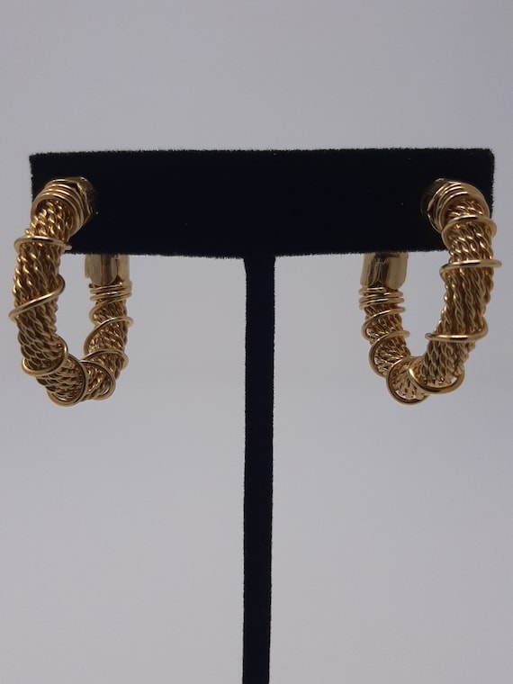 Cable Hoops Gold - image 1