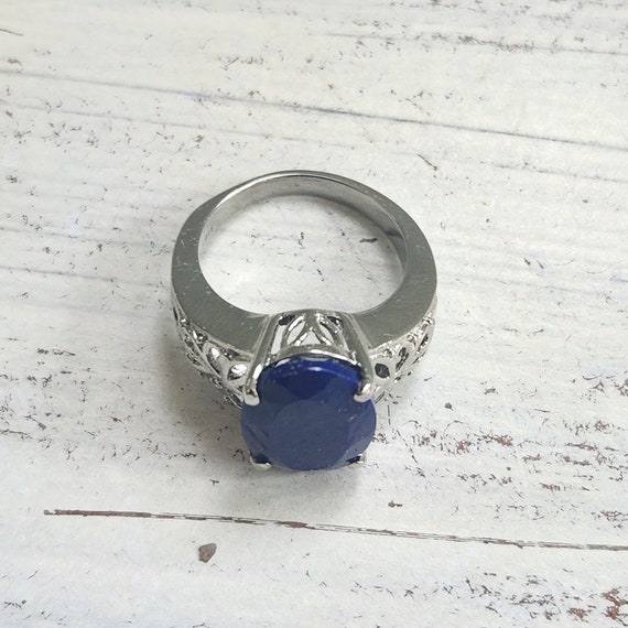 Lapis Lazuli Silver Ring - image 3