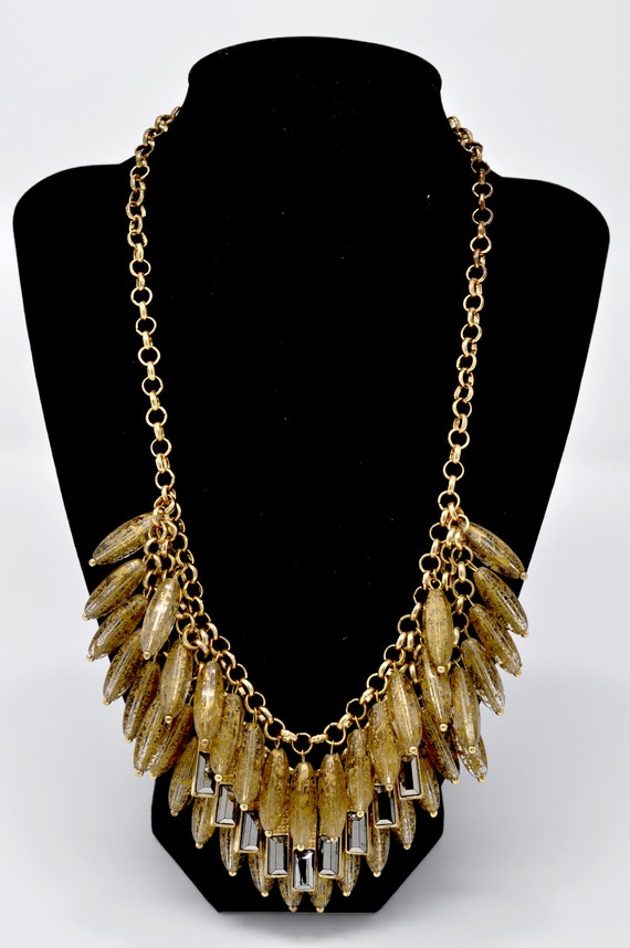 Vintage Gold Speckle Necklace - image 1