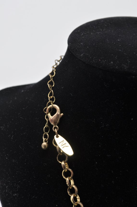 Vintage Gold Speckle Necklace - image 3