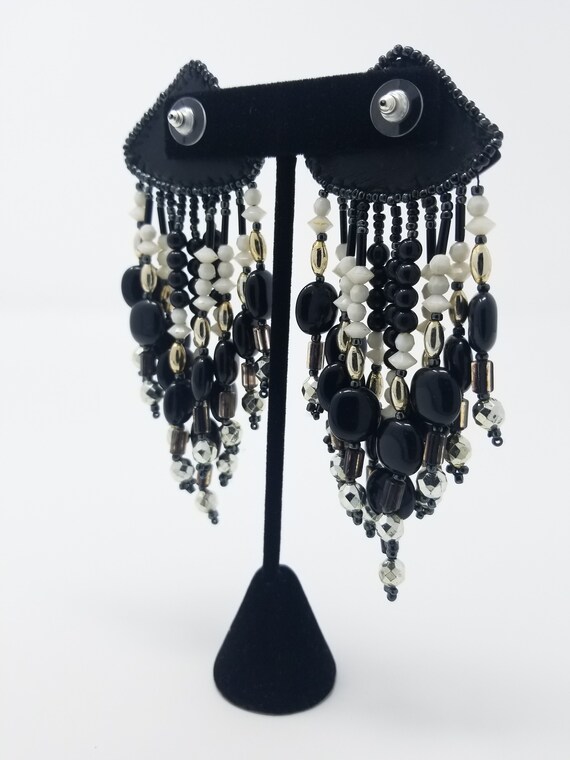 Beaded Tassel Earrings - image 3