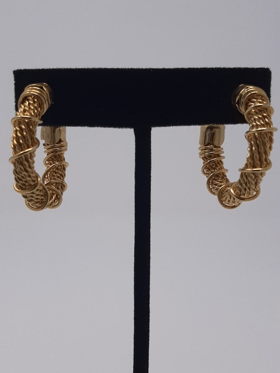 Cable Hoops Gold - image 6