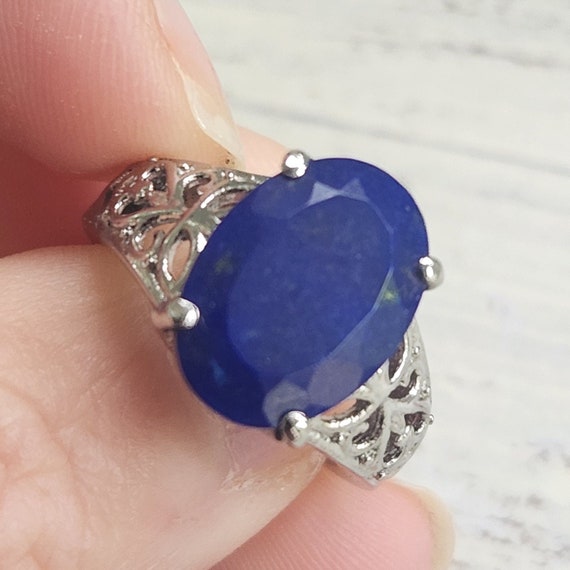 Lapis Lazuli Silver Ring - image 4