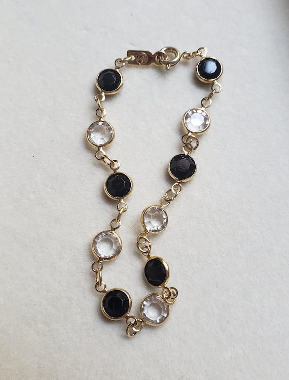 Swarovski Black and Clear Bracelet