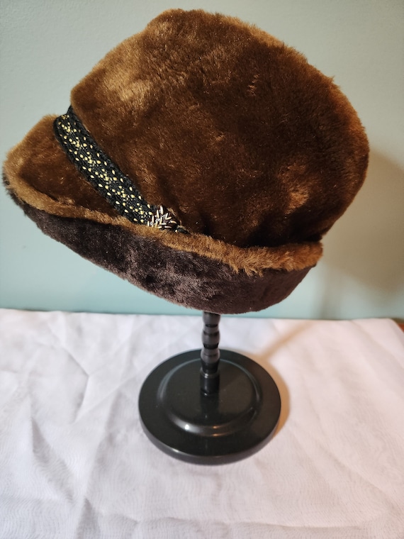 Vintage Faux Fur United Hatters Cap