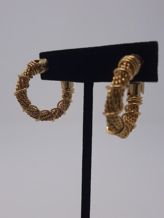 Cable Hoops Gold - image 2