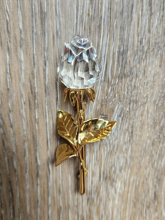 Vintage Swarovski Rose Gold Brooch